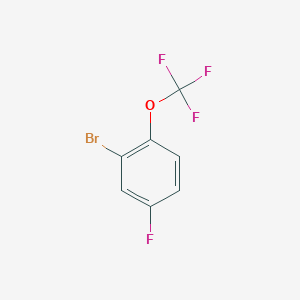 2-Bromo-4-fluoro-1-(trifluoromethoxy)benzene chemical structure (CAS 866633-25-2)