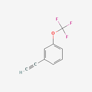 1-Ethynyl-3-(trifluoromethoxy)benzene chemical structure (CAS 866683-57-0)