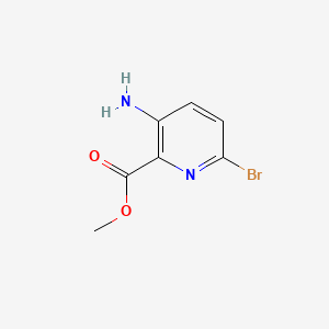 Methyl 3-amino-6-bromopicolinate chemical structure (CAS 866775-09-9)