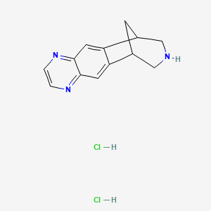 7,8,9,10-Tetrahydro-6H-6,10-methanoazepino[4,5-g]quinoxaline dihydrochloride chemical structure (CAS 866823-63-4)