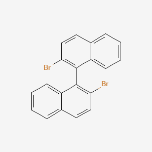 (1R)-2,2'-Dibromo-1,1'-binaphthalene chemical structure (CAS 86688-08-6)