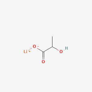 Lithium 2-hydroxypropanoate chemical structure (CAS 867-55-0)