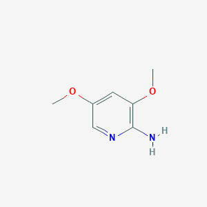 3,5-Dimethoxypyridin-2-amine chemical structure (CAS 867131-23-5)