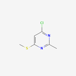 4-Chloro-2-methyl-6-(methylthio)pyrimidine chemical structure (CAS 867131-59-7)