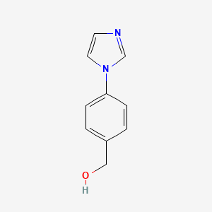 (4-Imidazol-1-yl-phenyl)methanol chemical structure (CAS 86718-08-3)