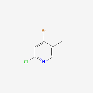 4-Bromo-2-chloro-5-methylpyridine chemical structure (CAS 867279-13-8)