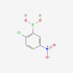 2-Chloro-5-nitrophenylboronic acid chemical structure (CAS 867333-29-7)