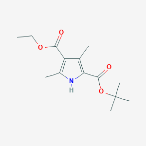 2-(tert-Butyl) 4-ethyl 3,5-dimethyl-1H-pyrrole-2,4-dicarboxylate chemical structure (CAS 86770-31-2)