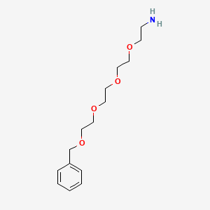 1-Phenyl-2,5,8,11-tetraoxatridecan-13-amine chemical structure (CAS 86770-76-5)