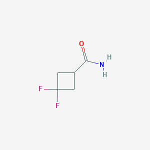 3,3-Difluorocyclobutanecarboxamide chemical structure (CAS 86770-82-3)