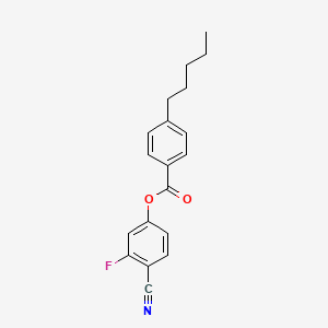 4-Cyano-3-fluorophenyl 4-pentylbenzoate chemical structure (CAS 86786-89-2)