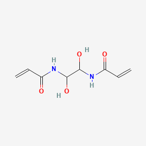 N,N'-(1,2-Dihydroxyethane-1,2-diyl)diacrylamide chemical structure (CAS 868-63-3)