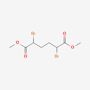 Dimethyl 2,5-dibromohexanedioate chemical structure (CAS 868-72-4)