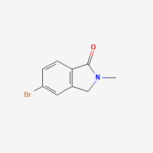 5-Bromo-2-methylisoindolin-1-one chemical structure (CAS 868066-91-5)