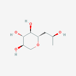 (2S,3R,4S,5R)-2-((S)-2-Hydroxypropyl)tetrahydro-2H-pyran-3,4,5-triol chemical structure (CAS 868156-46-1)