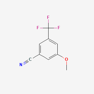 3-Methoxy-5-(trifluoromethyl)benzonitrile chemical structure (CAS 868167-61-7)