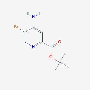 tert-Butyl 4-amino-5-bromopicolinate chemical structure (CAS 868171-70-4)