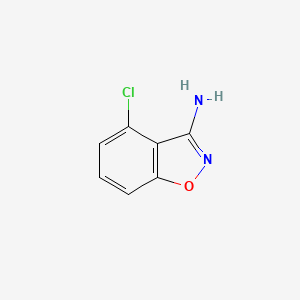 4-Chlorobenzo[d]isoxazol-3-amine chemical structure (CAS 868271-15-2)