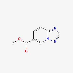 Methyl [1,2,4]triazolo[1,5-a]pyridine-6-carboxylate chemical structure (CAS 868362-22-5)