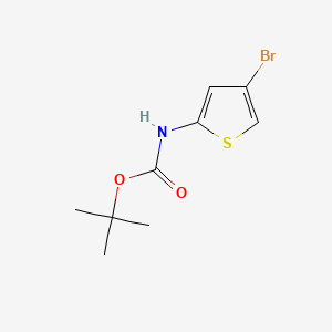 tert-Butyl (4-bromothiophen-2-yl)carbamate chemical structure (CAS 868387-45-5)