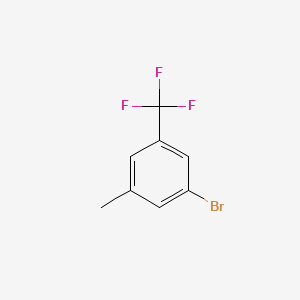 1-Bromo-3-methyl-5-(trifluoromethyl)benzene chemical structure (CAS 86845-28-5)
