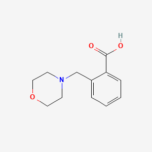 2-Morpholin-4-ylmethylbenzoic acid chemical structure (CAS 868543-19-5)