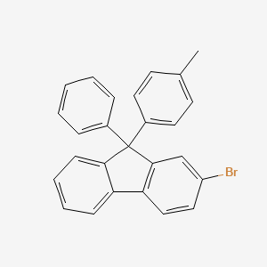 2-Bromo-9-phenyl-9-(p-tolyl)-9H-fluorene chemical structure (CAS 868549-06-8)