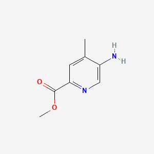 Methyl 5-amino-4-methylpicolinate chemical structure (CAS 868551-99-9)