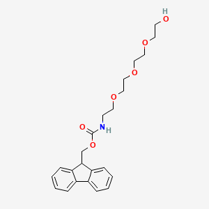 (9H-Fluoren-9-yl)methyl (2-(2-(2-(2-hydroxyethoxy)ethoxy)ethoxy)ethyl)carbamate chemical structure (CAS 868594-41-6)
