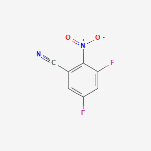 3,5-Difluoro-2-nitrobenzonitrile chemical structure (CAS 868596-13-8)
