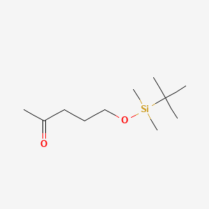 5-((tert-Butyldimethylsilyl)oxy)pentan-2-one chemical structure (CAS 86864-59-7)