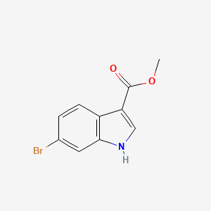 Methyl 6-bromo-1H-indole-3-carboxylate chemical structure (CAS 868656-97-7)