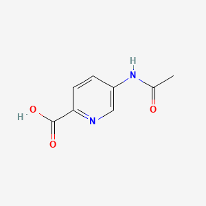 5-Acetamidopyridine-2-carboxylic acid chemical structure (CAS 86873-62-3)