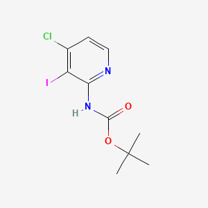 2-Boc-Amino-3-iodo-4-chloropyridine chemical structure (CAS 868733-96-4)