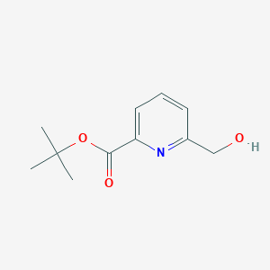 tert-Butyl 6-(hydroxymethyl)picolinate chemical structure (CAS 868769-75-9)