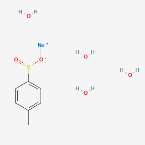 Sodium 4-methylbenzenesulfinate tetrahydrate chemical structure (CAS 868858-48-4)