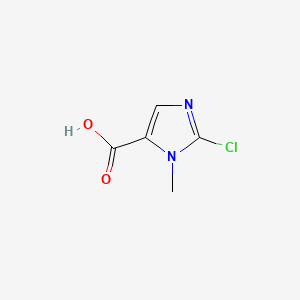 2-Chloro-1-methyl-1H-imidazole-5-carboxylic acid chemical structure (CAS 869002-61-9)