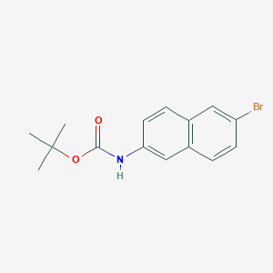 tert-Butyl (6-bromonaphthalen-2-yl)carbamate chemical structure (CAS 869114-68-1)