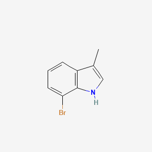 7-Bromo-3-methyl-1H-indole chemical structure (CAS 86915-22-2)
