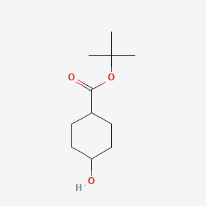 trans-tert-Butyl 4-hydroxycyclohexanecarboxylate chemical structure (CAS 869193-57-7)