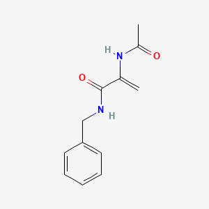 N-Benzyl-2-acetamidoprop-2-enamide chemical structure (CAS 86921-49-5)