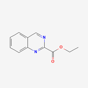 Ethyl quinazoline-2-carboxylate chemical structure (CAS 869299-42-3)
