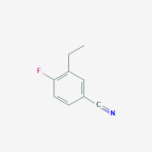 3-Ethyl-4-fluorobenzonitrile chemical structure (CAS 869299-63-8)