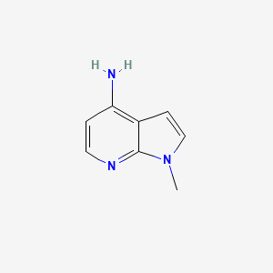 1-Methyl-1H-pyrrolo[2,3-b]pyridin-4-amine chemical structure (CAS 869335-48-8)