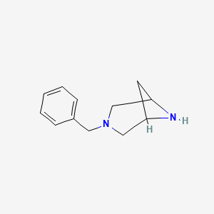 3-Benzyl-3,6-diazabicyclo[3.1.1]heptane chemical structure (CAS 869494-14-4)