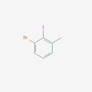 1-Bromo-2-iodo-3-methylbenzene chemical structure (CAS 869500-07-2)