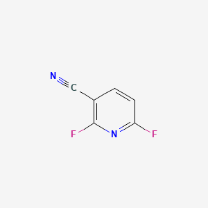 2,6-Difluoronicotinonitrile chemical structure (CAS 869557-17-5)