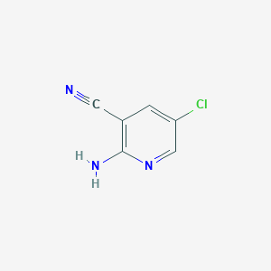 2-Amino-5-chloronicotinonitrile chemical structure (CAS 869557-28-8)