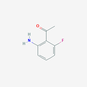 1-(2-Amino-6-fluorophenyl)ethanone chemical structure (CAS 869937-08-6)
