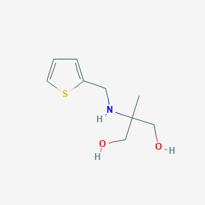 2-Methyl-2-((thiophen-2-ylmethyl)amino)propane-1,3-diol chemical structure (CAS 869943-18-0)